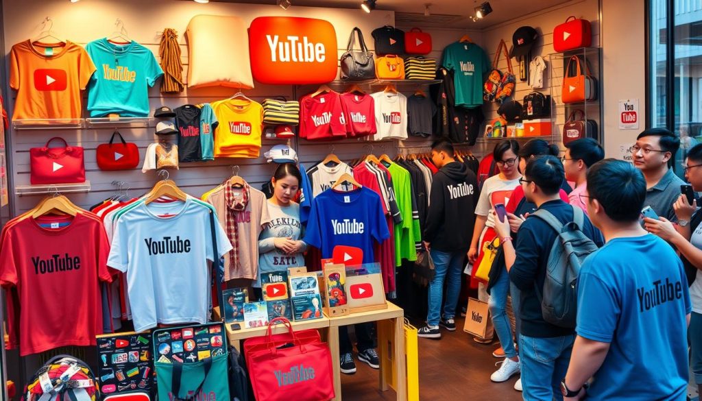 menjual merchandise youtube